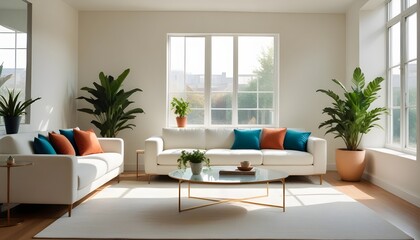 Photo interior modern design room 3d illustration