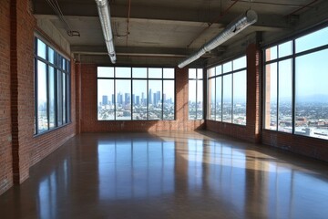 Panoramic City View from Loft Apartment in Downtown Los Angeles