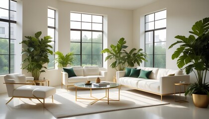 Photo interior modern design room 3d illustration