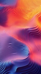 Abstract colorful wavy layered pattern.