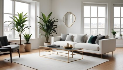 Fototapeta premium Photo interior modern design room 3d illustration