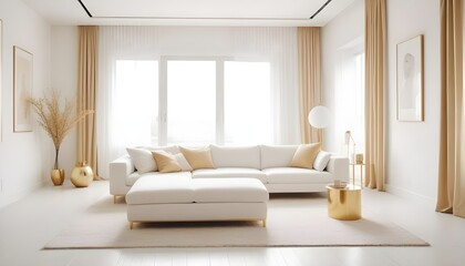 Photo interior modern design room 3d illustration