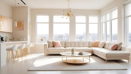 Photo interior modern design room 3d illustration