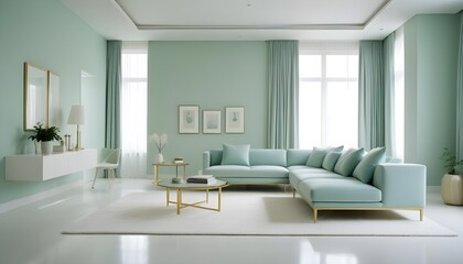 Photo interior modern design room 3d illustration