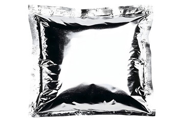 Square Foil Packaging Mockup Illustration