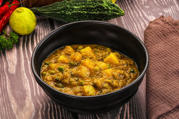 Aloo masala with green peas