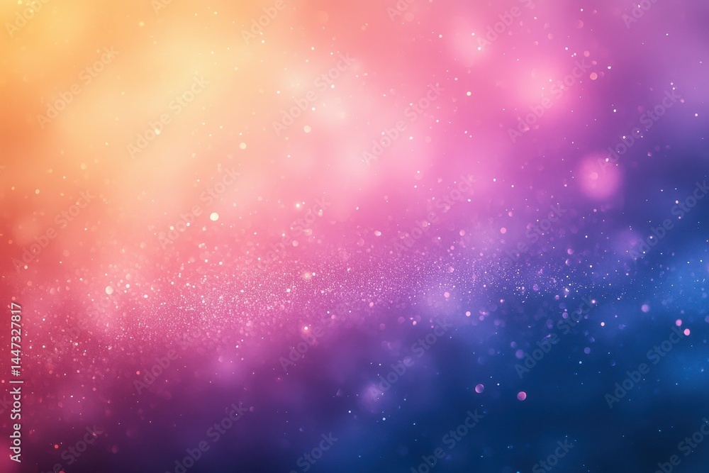 Poster colorful bokeh abstract background with gradient of vibrant light tones