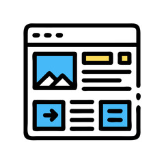 &ldquo;E-commerce Website Layout Overview Icon &ndash; Online Store Design, User Interface, Minimal Line Vector, Editable Stroke&rdquo;