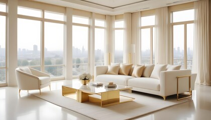 Fototapeta premium Photo interior modern design room 3d illustration