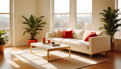 Photo interior modern design room 3d illustration