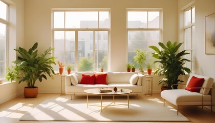 Photo interior modern design room 3d illustration