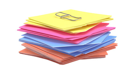 Stacked Colorful Jewelry Cleaning Cloths Illustration Isolated Background