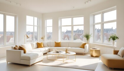 Fototapeta premium Photo interior modern design room 3d illustration