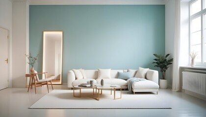 Photo interior modern design room 3d illustration