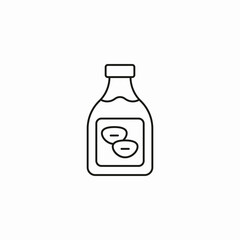 sauce bottle icon sign vector