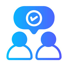 partnership gradient icon