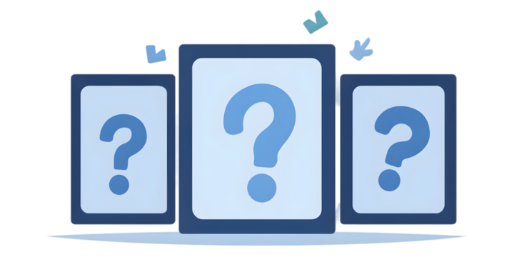 Stacked Question Mark Boxes Illustration Background