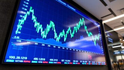 financial stock chart market