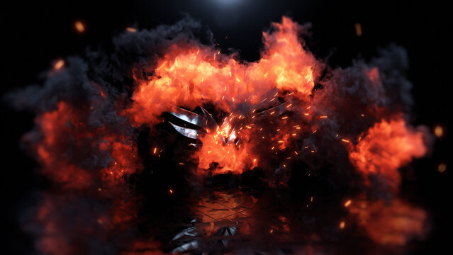 Explosion Logo Intro Reveal