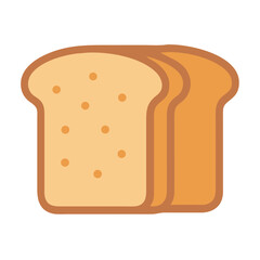 Loaf of Bread Food Icon Representing Bakery, Fresh Baked Goods, and Breakfast Staple