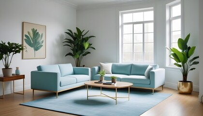 Photo interior modern design room 3d illustration