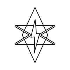 vector illustration of a compass