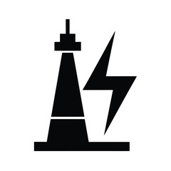 silhouette of a lighthouse