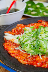 The stir-fried webfoot octopus sold in Korea is delicious