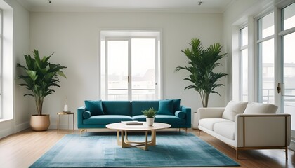 Photo interior modern design room 3d illustration