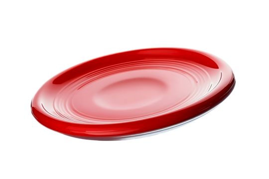 Vibrant frisbee caught in fast spin