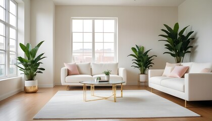 Photo interior modern design room 3d illustration