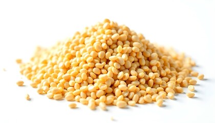 bulgur cereal isolated on white