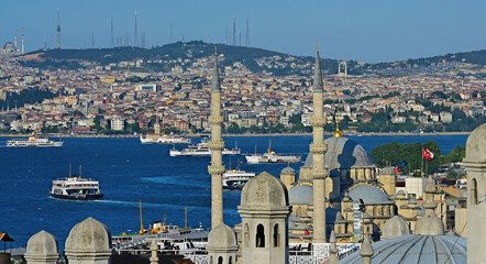 Istanbul, Turkey, View on Golden Horn gulf