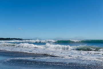 Oakura Beach on North Island west coast