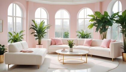 Photo interior modern design room 3d illustration