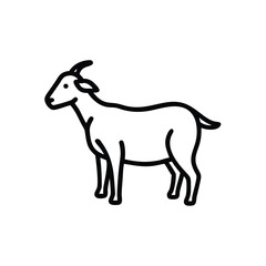 Fototapeta premium vector illustration of a goat