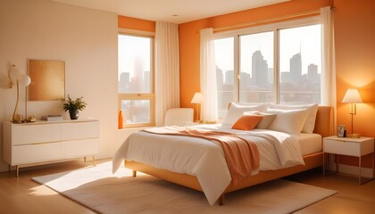 Photo interior modern design room 3d illustration