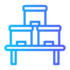 Fototapeta premium supply chain gradient icon