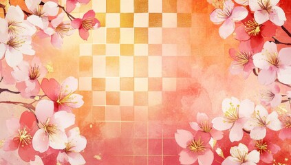 Delicate cherry blossom spring design