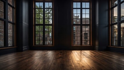 empty room with window