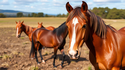 Obraz premium Horse Field