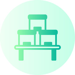 supply chain gradient icon