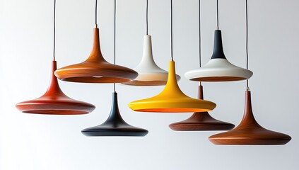 Colorful modern pendant lamps