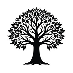 Obraz premium vector tree silhouette