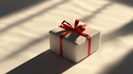 Gift box with red ribbon (1)