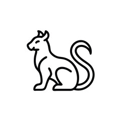 vector image of a dog