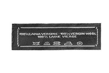 Clothes label isolated