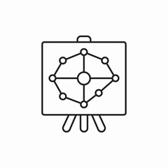 strategy board icon vector sign
