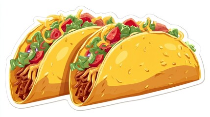 Colorful Tacos Delicious Meal