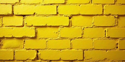 Vibrant Yellow Brick Wall Texture A Bold Background for Design Projects